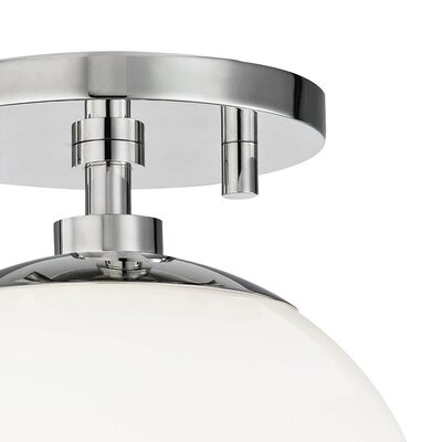 Luna Single Light Glass Semi Flush Mount & Reviews | AllModern