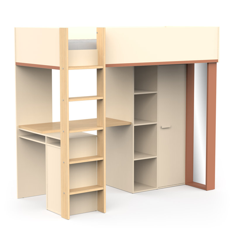 Zarmig Loft Bed Bedroom Set