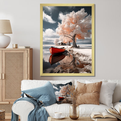 Bateau sur toile Larnette, Suède rouge, Suède