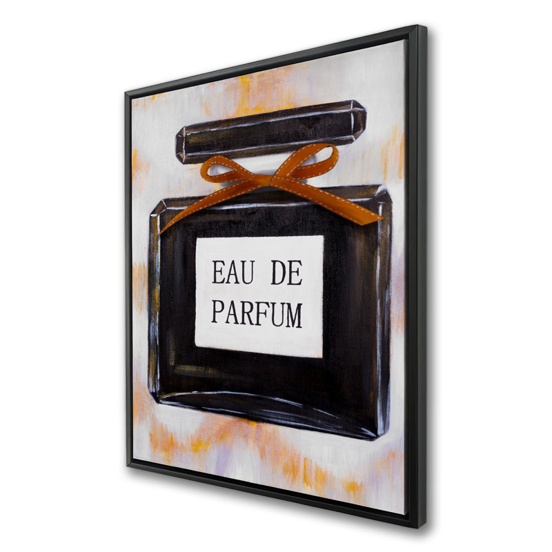 Perfume Framed Canvas - Elegant Home Decor Art Piece