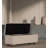 Rounded-Shaped Lambswool Solid Wood Storage Ottoman