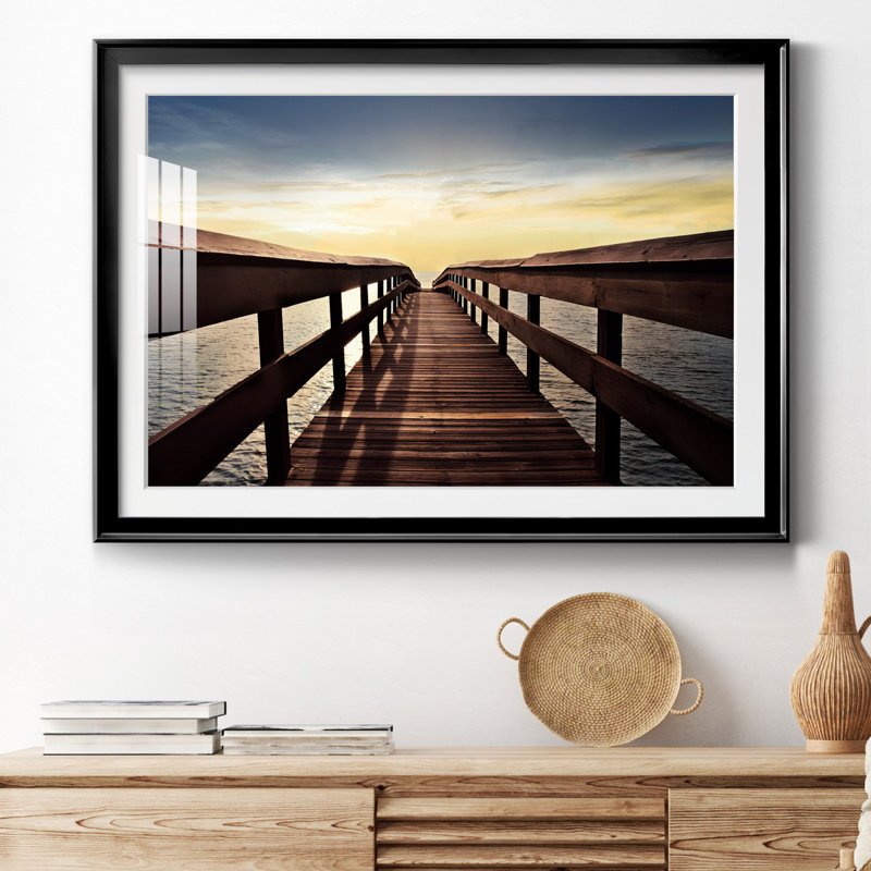 " Naples Cove ", Black, 30.5" H x 42.5" W x 1" D