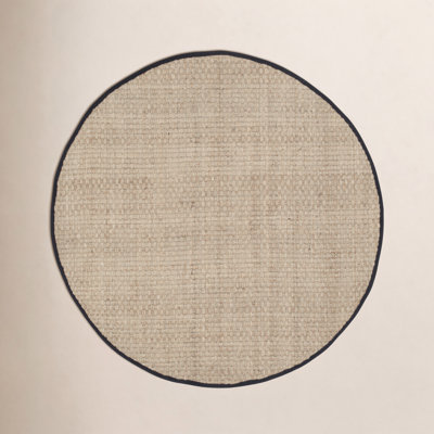 Natural Black Seagrass Rug
