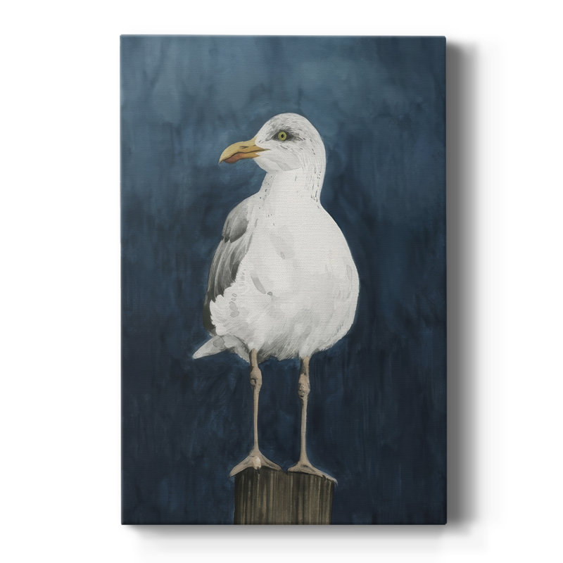 Night Gull II -Custom Wrapped Gallery Cavas, 48" H x 32" W