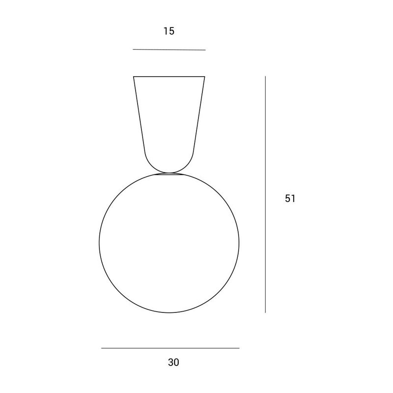 Robertville Glass Semi Flush Mount, 51cm H x 30cm W x 30cm D