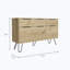 Commode 4 tiroirs Stowe Chêne clair