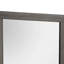 Miroir de commode Luyi, bordure encadrée, aluminium texturé gris 35 pouces carrés