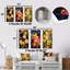 Electric Ebony Passionfruit Pulse - fruits, ensemble de 3 reproductions d'art mural en métal-1443980736
