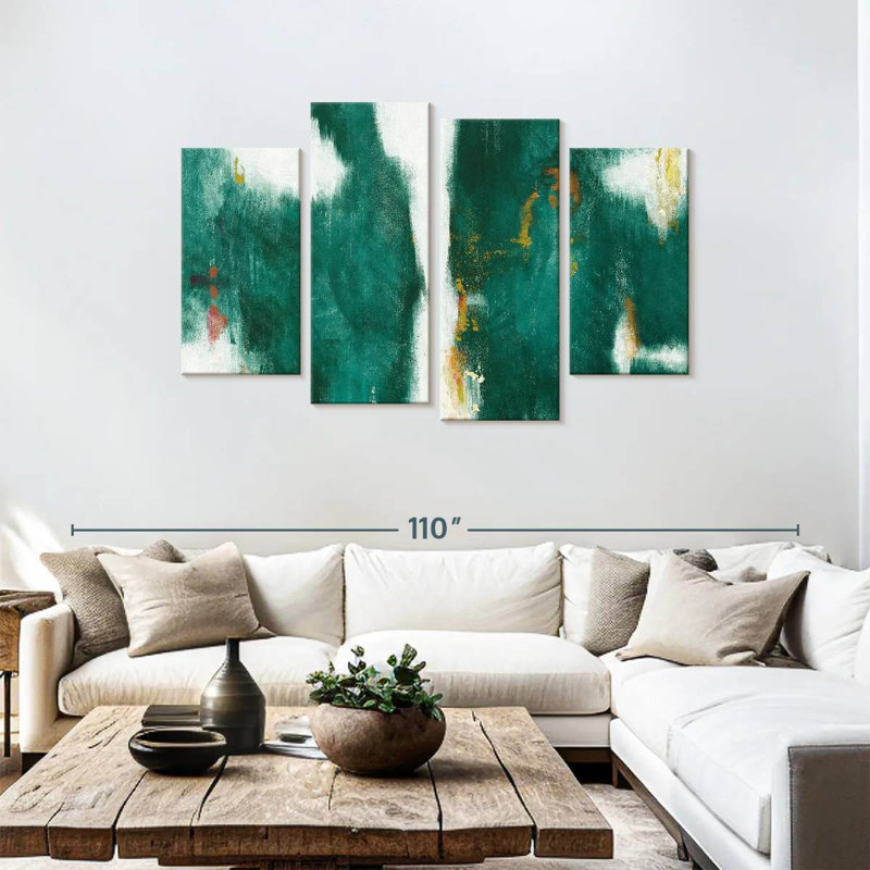 Avery Green Texture, 48" H x 75" W