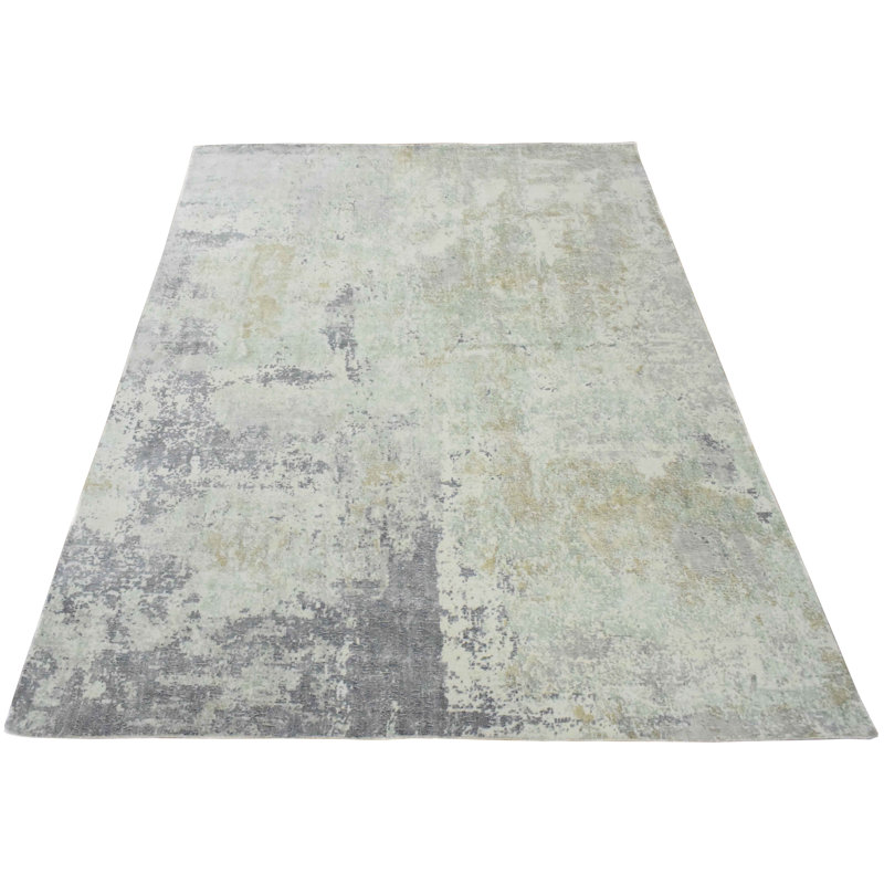 Tapis gris anthracite tissé à la main