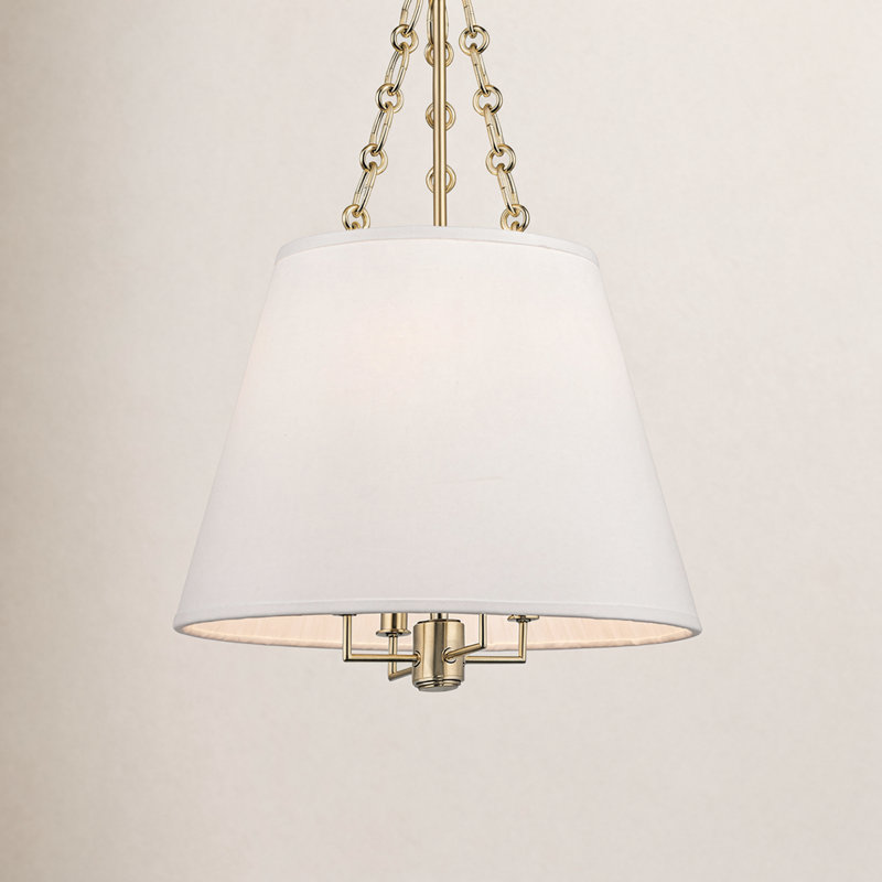 Burdett 4 - Light Pendant, Aged Brass