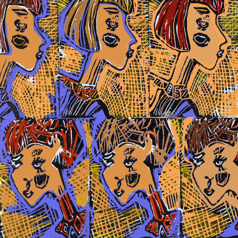 Lana Greben - Wrapped Canvas Painting, 101cm H x 101cm W x 3.81cm D
