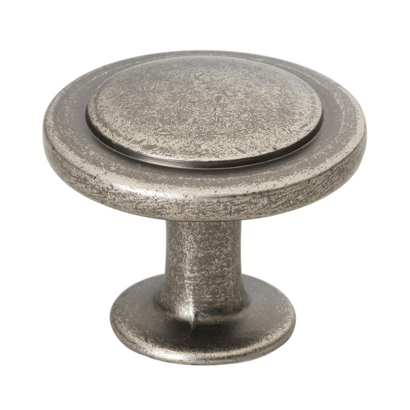 Poignée champignon 1 1/4 po de diamètre, Nickel patiné