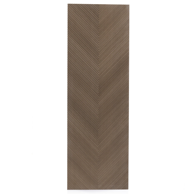 Carrelage mural brun style industriel en forme de V 16 x 48 Karri