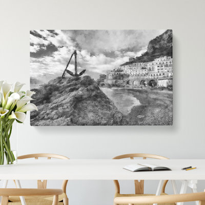 Amalfi Coast In Italy - Wrapped Canvas