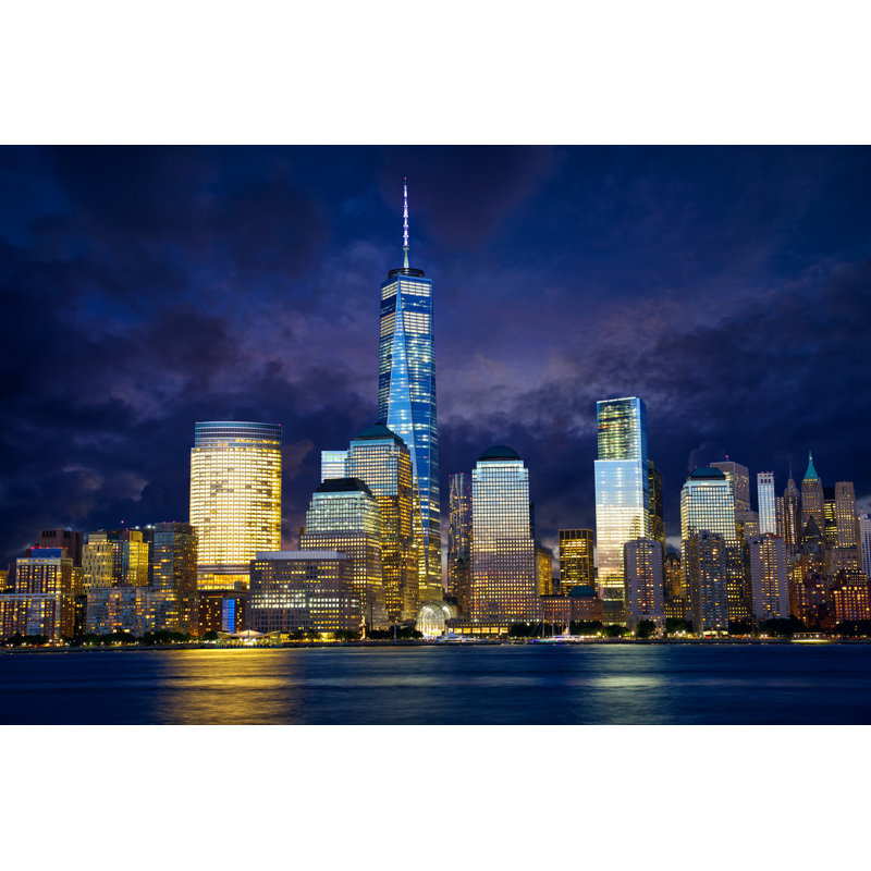 Manhattan Skyline - Wrapped Canvas Print, 51cm H x 76cm W