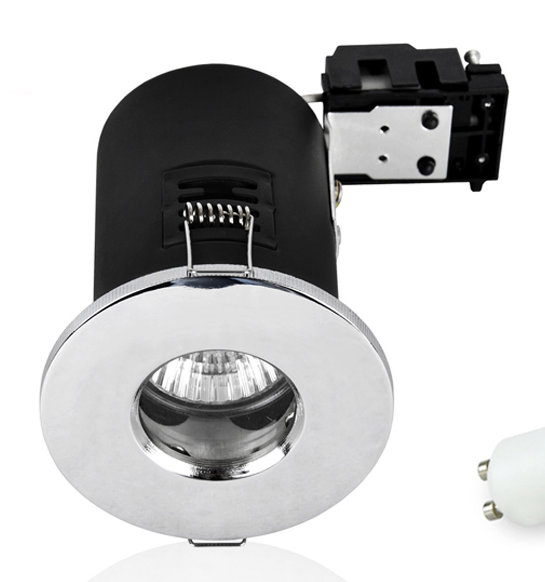 8.6cm Retrofit Downlight, Chrome, No Bulb