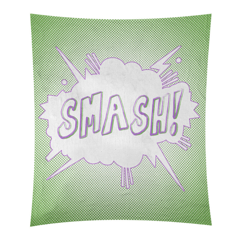 Tapisserie en polyester bd superhero art, H 80 po x l 68 po