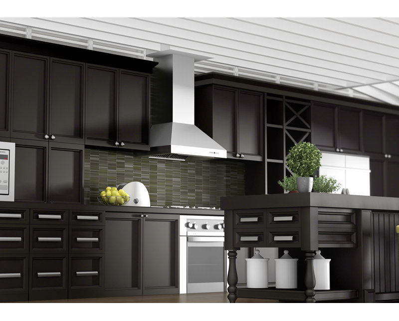 Hotte de cuisine murale à conduit 48 po ZLINE en acier inoxydable (697-48) ZLINE