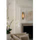 Cala Single Light Glass Steel Dimmable Candle Wall Light