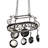 Neo Metal Handcrafted Oval Hanging Pot Rack-124968252