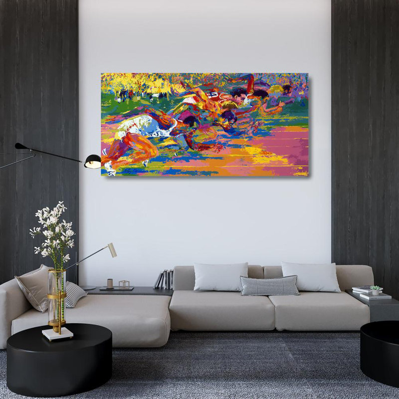 Olympic Track, 24" H x 48" W