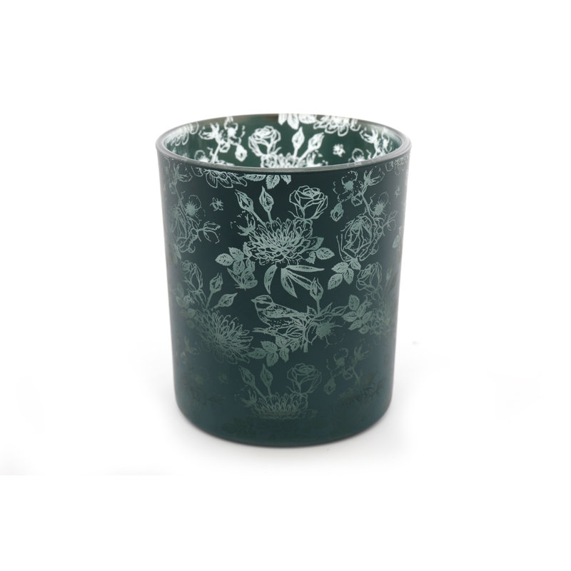 Glass Tabletop / Centrepiece Tealight Holder, 10cm H x 9cm  W x 9cm D