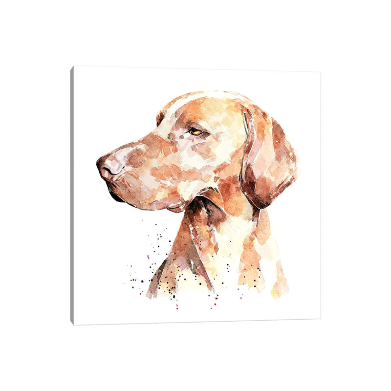 Vizsla A Penny For Your Thoughts - Wrapped Canvas Painting, 66.04 cm H x 66.04 cm W x 1.91 cm D