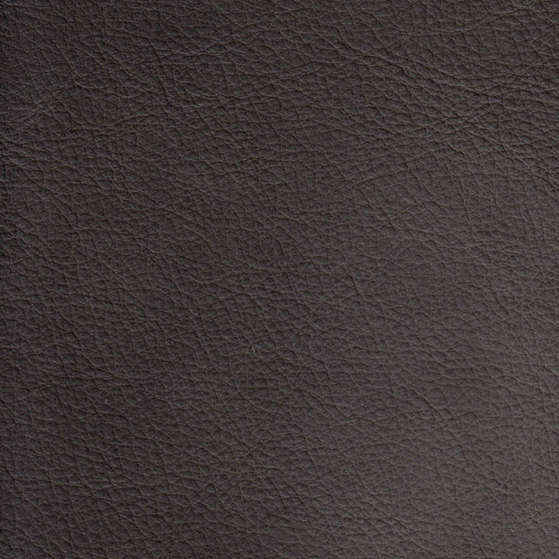 Leather Ottoman, Ash Gray Genuine Leather