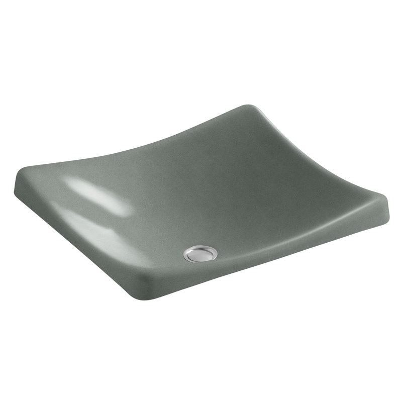 DemiLav Metal Specialty Vessel Bathroom Sink, Basalte