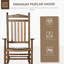 Chaise berçante en bois à haut dossier Traditional