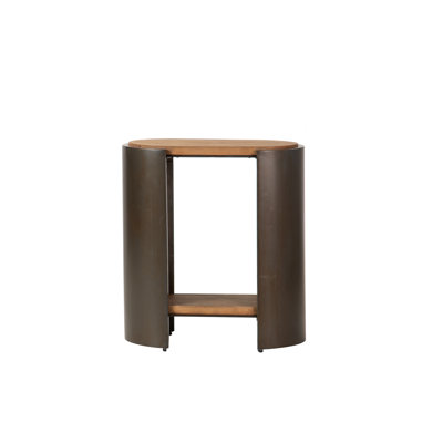 62cm W Metal Bedside Table