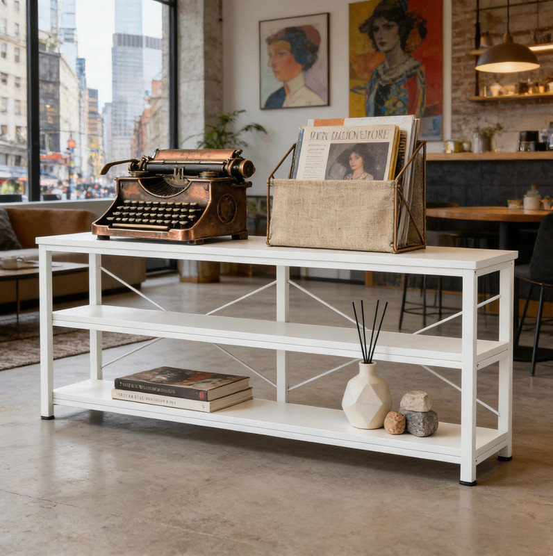 Présentoir, console, canapé, bibliothèque de rangement