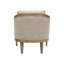 Chaise d'appoint classique en bois massif avec revêtement en polyester durable et design élégant pour une assise confortable