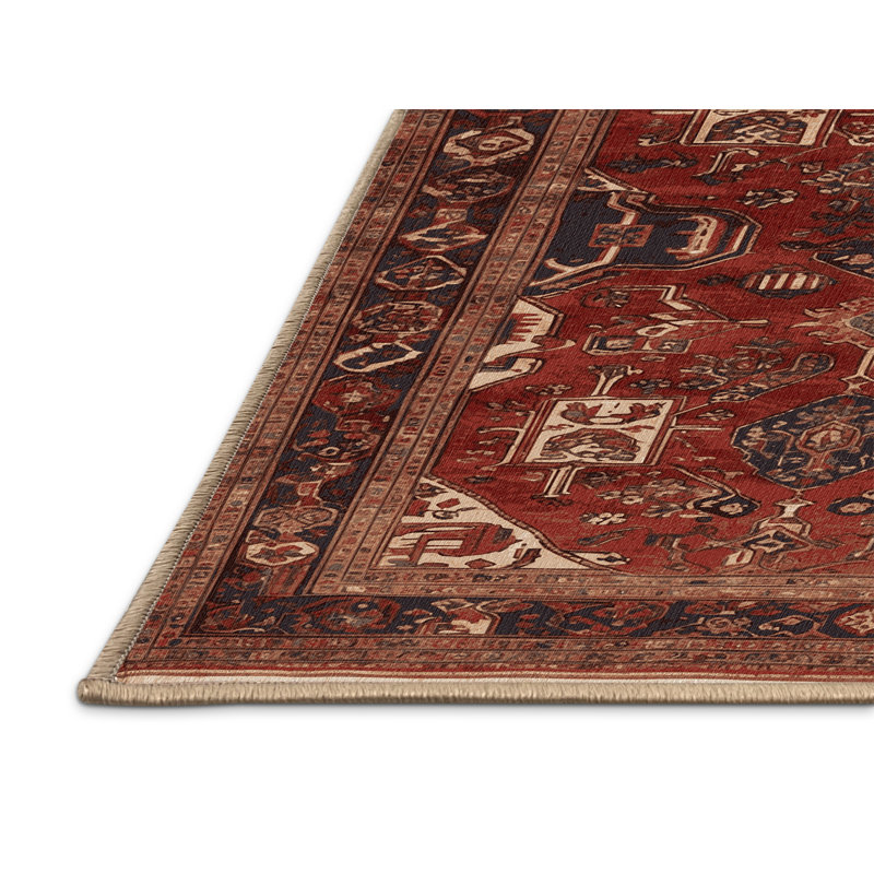 Tapis brun lavable à la machine, Rectangle 6 pi x 9 pi