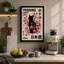 Cherry Blossom Cat Japandi - Wrapped Canvas-1254756242-1254756229