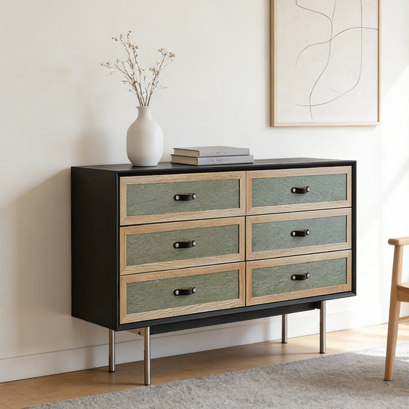 Commode d'appoint moderne et simple, H 35,4 po x l 47,2 po x P 15,7 po