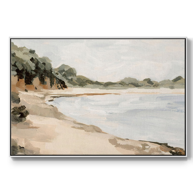 Bluff Bay II, H 17 po x l 25 po x P 2 po, Blanc