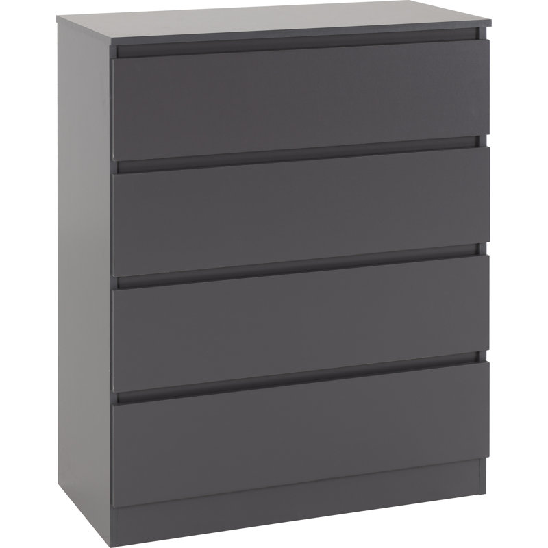 Braunstein 4 Drawer Chest Of Drawers, Grey