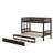 Twin Over Twin Pull-Out Bunk Bed With Trundle-1337829056