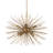 24" Gold Sputnik Chandelier 8 Lights