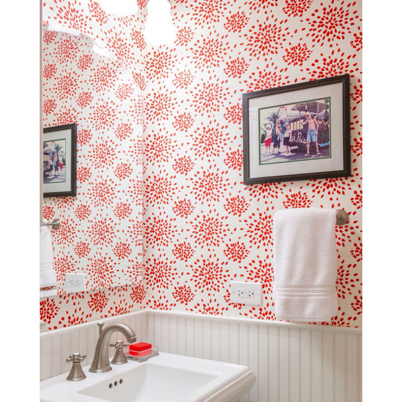 Albert Hadley Wallpaper Roll, Black on Off-White