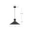 Luminaire suspendu conique simple Vanderbilt-64113799-64113798
