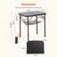Table de camping pliante portative en aluminium 2 pi-428721429