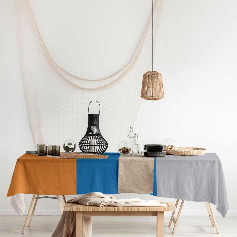 Nappe basket New Orleans, New York,Orange/Blue/Silver