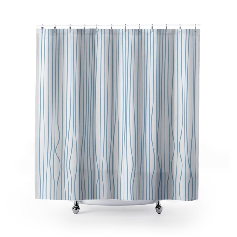 Coco Shower Curtain, Blue