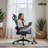 Oline ErgoAir Ergonomic Office Chair – Adjustable Lumbar Support, Flip-Up Armrests, Mesh Computer Desk Chair, Swivel Rolling Executive Gaming Chair for Home & Office-110773327-110773323