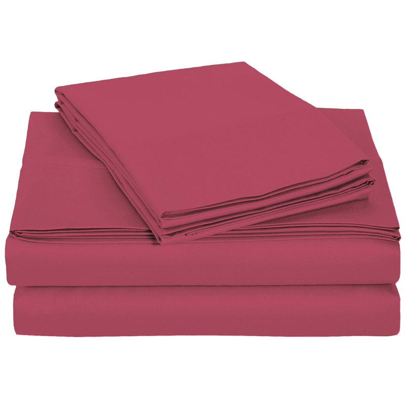 Billie-J Microfiber Sheet Set, Full, Raspberry
