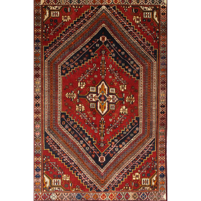 Tapis traditionnel rouge / brun