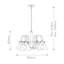 Redfern 4 - Light Shaded Chandelier-16292037